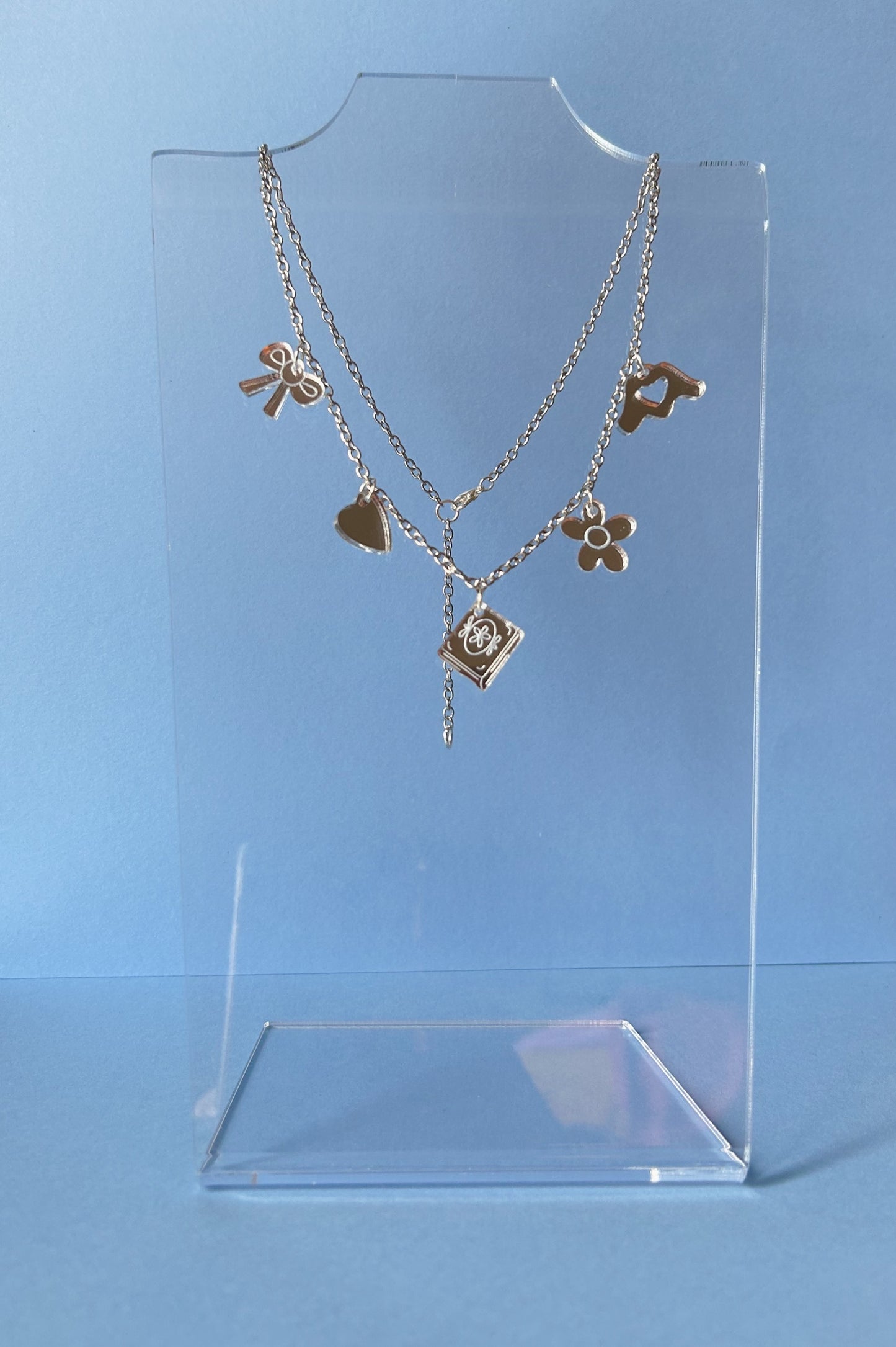 Bookish-charm necklace