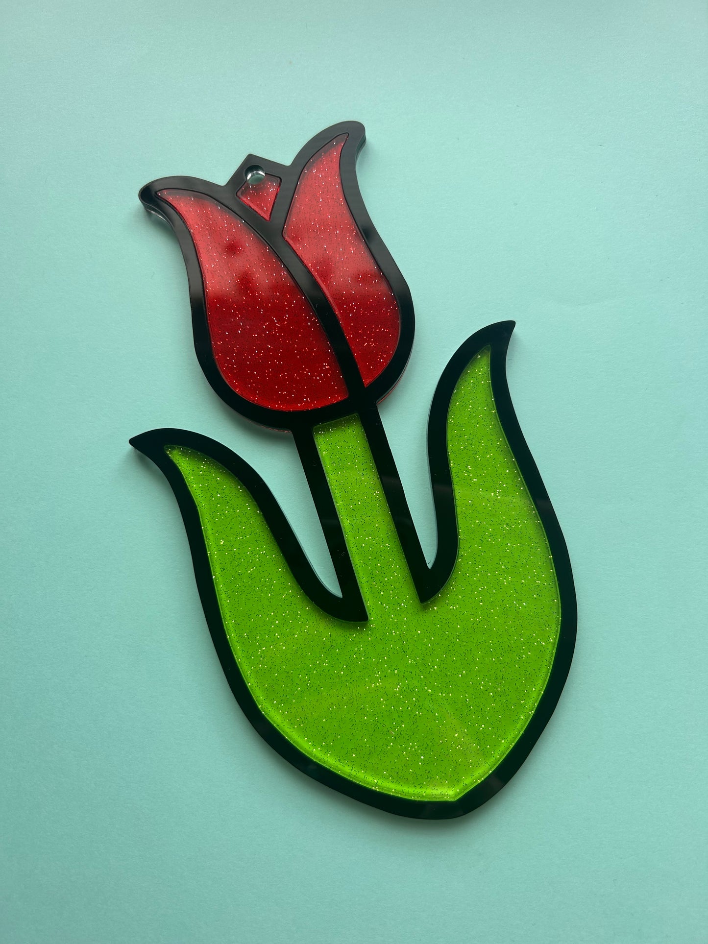 Tulip suncatcher wall hang