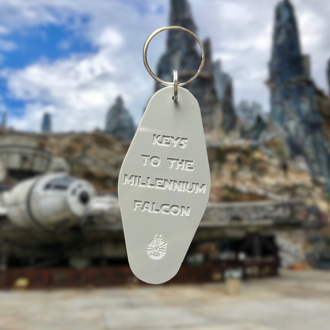 To the spaceship-keychain!