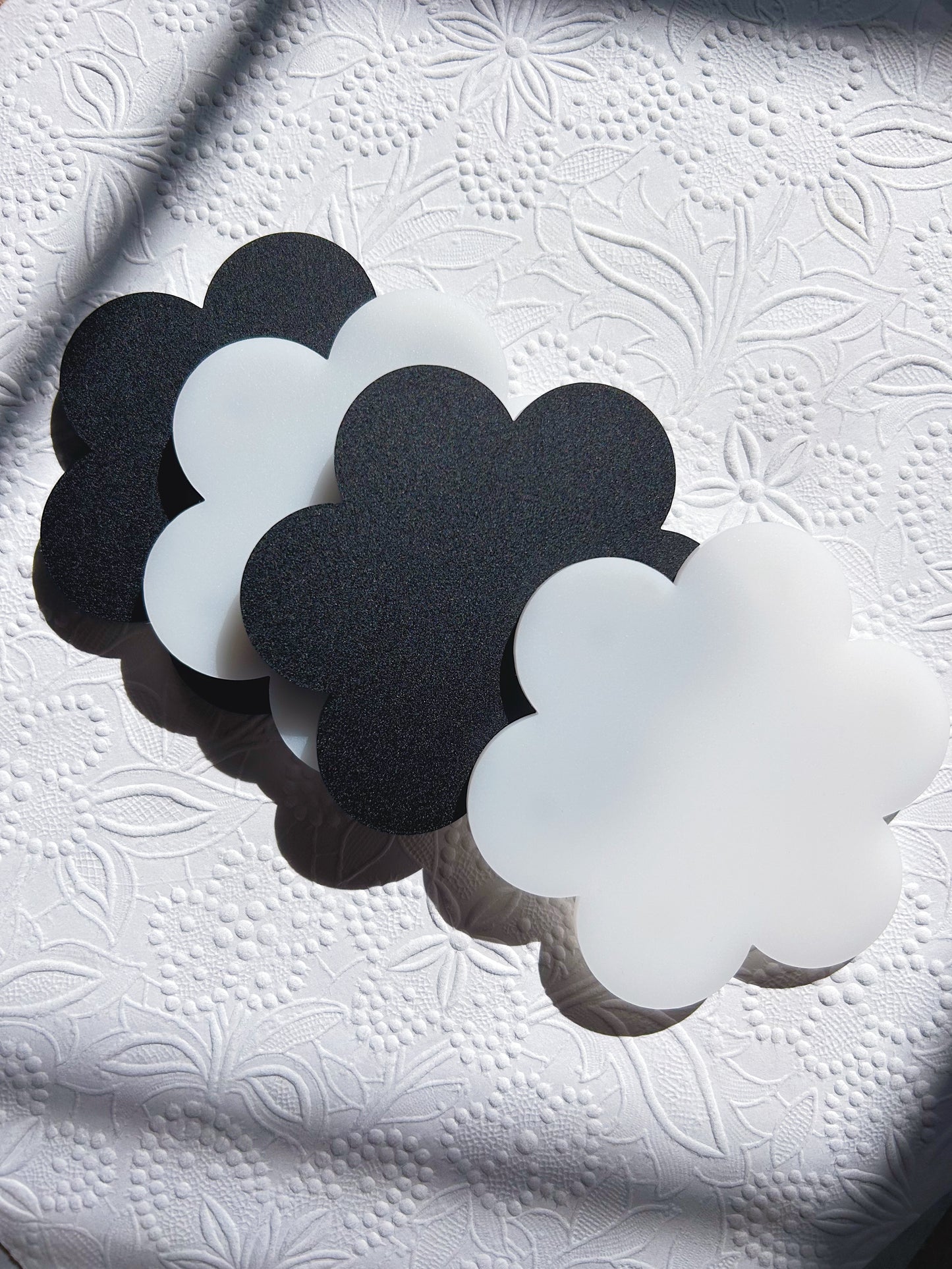 Flower coasters-so mod set!