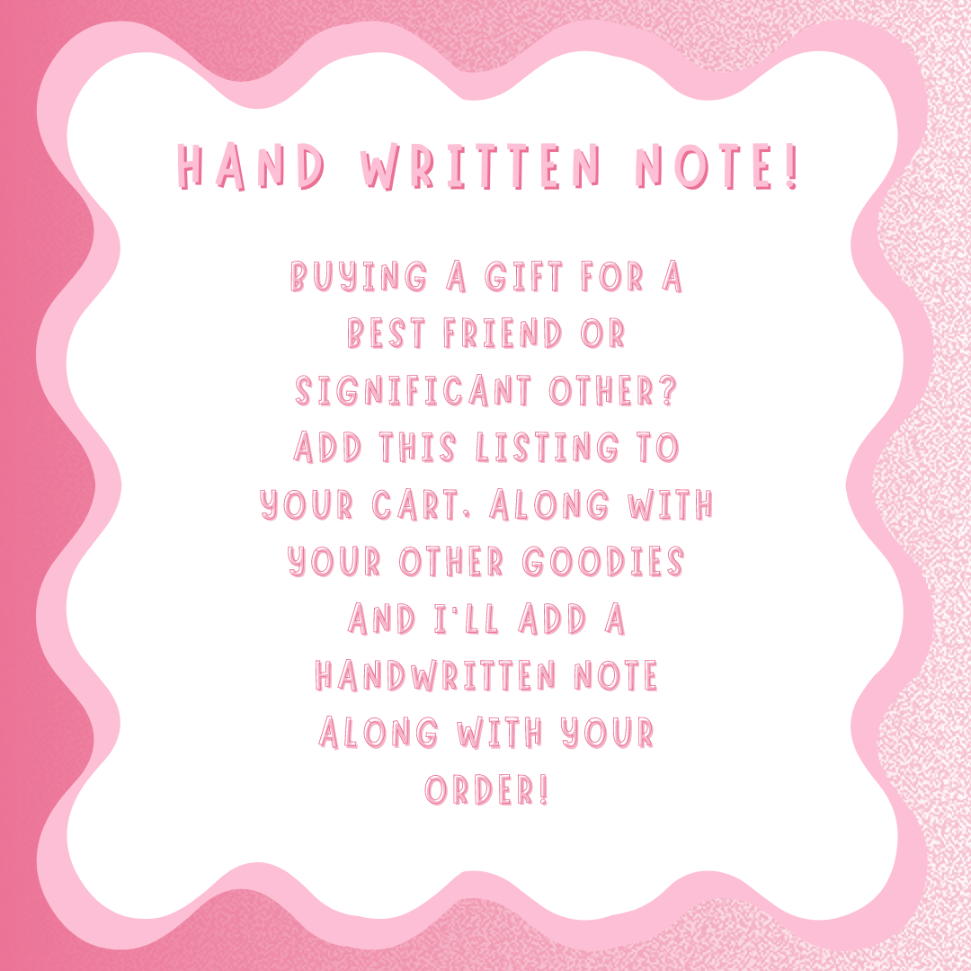 Handrwitten Note HAND WRITTEN note! – The Caid Co