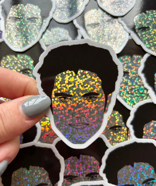 Sparkly Edward-Glitter Sticker