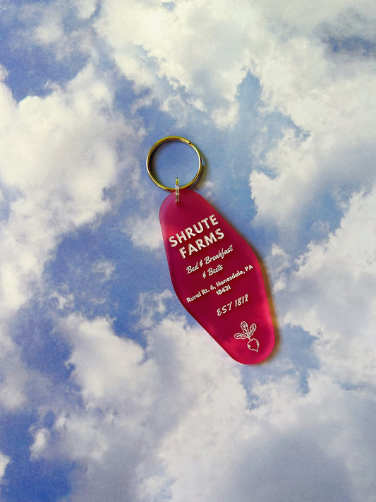 Beets and Breakfast keychain